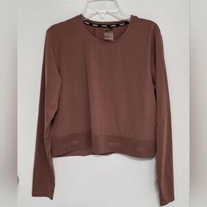 Women's Brown Long Sleeve Top